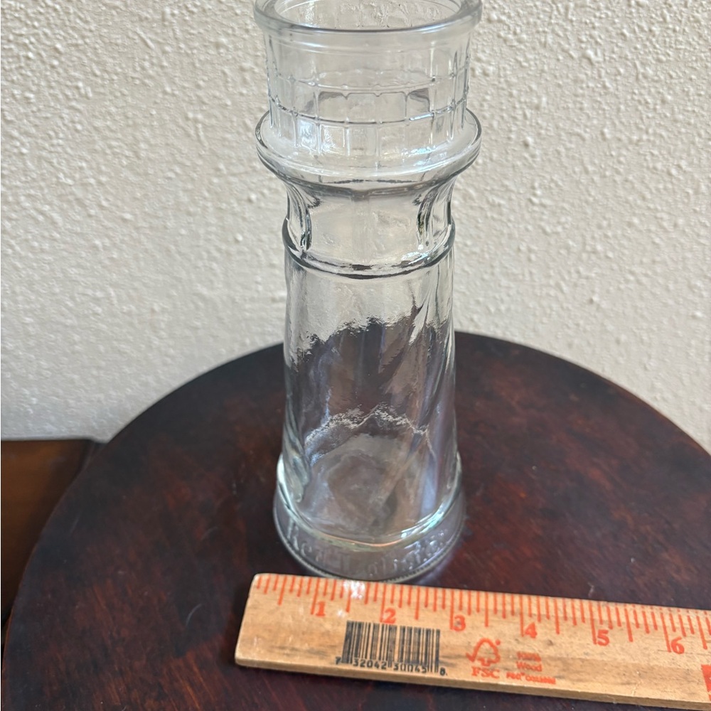 Red Lobster Clear Glass Vase